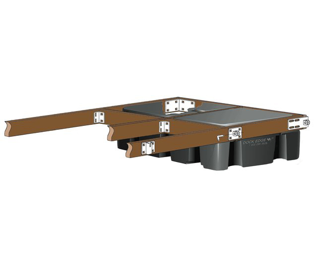 Floating dock hardware