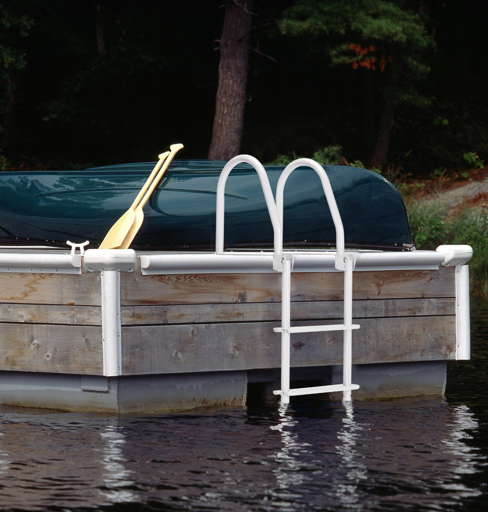 Dock Edge HOWELL&trade; GALVALUME&trade; Flip-Up ladder