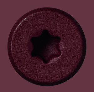 Burgandy #87 screw